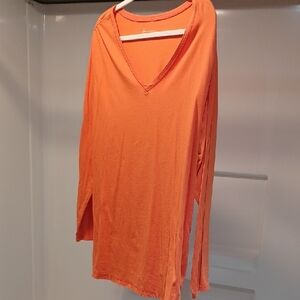 Lane Bryant Orange Long Sleeve Top